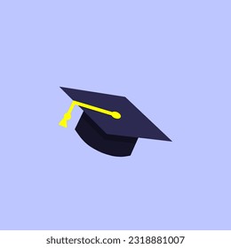 Toga hat vector illustration design as a symbol of commemorating graduation day