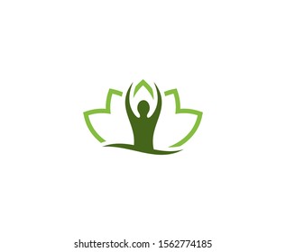 Toga logo flower lotus vector 