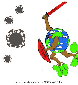together against the corona virus so that the world returns to normal when it has succeeded in defeating the corona virus and destroying it from the earth