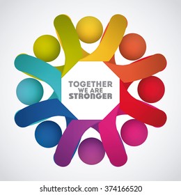 Together Concept Design Stock Vector (Royalty Free) 374166520 ...