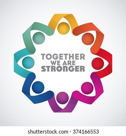 Together Concept Design Stock Vector (Royalty Free) 374166553 ...