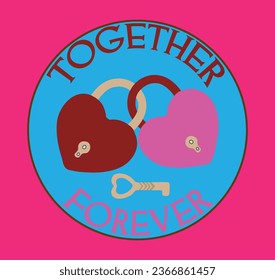 Together Forever Vector T-Shirt Design