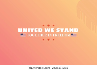 Together in Freedom United We Stand Poster