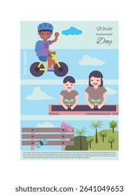 Together for a Greener Tomorrow for World Environment Day Poster Design
