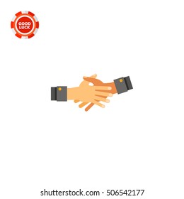 Together Hands Flat Icon