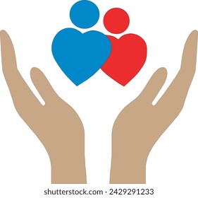 together icon, hands together icon, hands with love icon, family icon, silhouette, mother