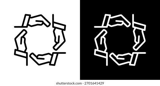 Conjunto de iconos juntos. Diseño De Línea Limpia Con Versiones Claras Y Oscuras Para Un Uso Versátil.