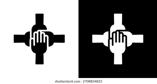 Ilustración vectorial de íconos juntos. Diseño De Línea Fresca Construido Para Una Flexibilidad Creativa En Versiones Claras Y Oscuras.
