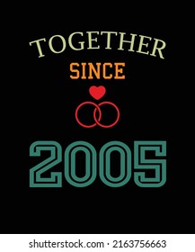 Diseños de camisetas juntos desde 2005