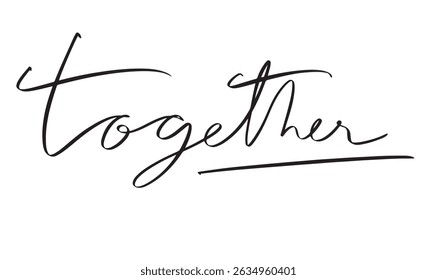 together text font calligraphy hand written lettering script black color object icon together success support business community support group team meeting friendship work job agreement idea partner 