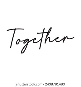 together text on white background.