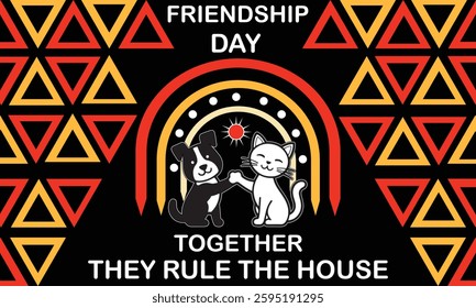 Together They Rule The House Background Art Vector And Illustration