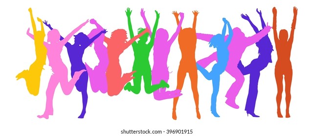 People Celebrating Happy Celebration Party Joyful Stock Vector (Royalty ...