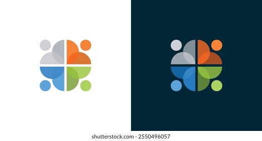 Togetherness logo, family logo, team logo, transparent logo 