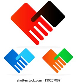 Togetherness, Networking, Partnership, Help, Care Simple Concept Symbols/Icons
