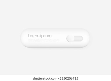 toggle button, elegant, vector eps 10