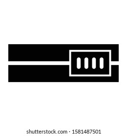 toggle button icon glyph vector design