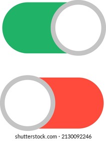 Toggle button Isolated vector illustration.