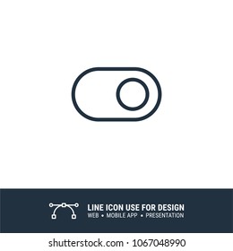 toggle button left icon