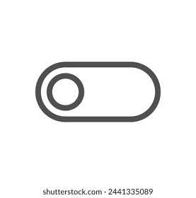 Toggle button related icon outline and linear vector.