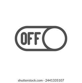 Toggle button related icon outline and linear vector.