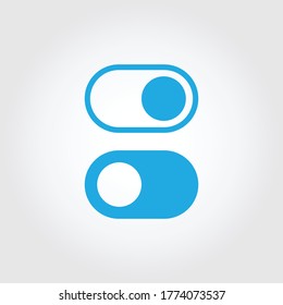 toggle button sign icon , on and off button icon 