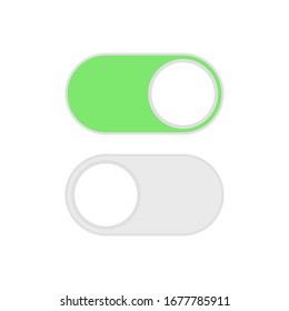 Toggle button switch slider vector web UI icons