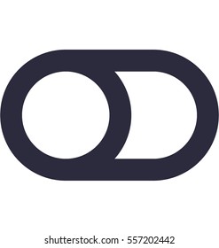 Toggle Button Vector Icon
