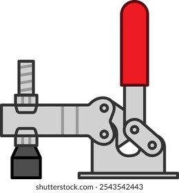 Alternar a ilustração isolada do vetor com pinça