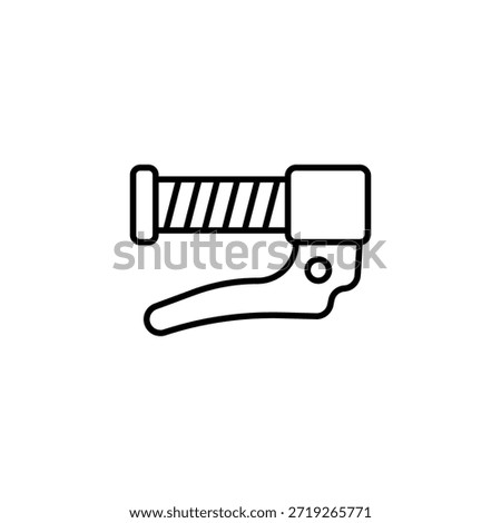 Toggle Clamp Outline Icon For Mechanical Engineering