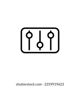 Toggle or Equalizer Isolated Line Icon. Editable stroke. Vector image that can be used in apps, adverts, shops, stores, banners