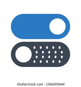 toggle glyph double color