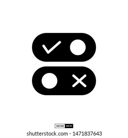 toggle icon, design inspiration vector template for interface and any purpose