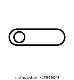 toggle icon in flat style, isolated vector illustration on white background
