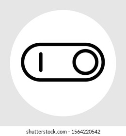 Toggle icon isolated on background
 