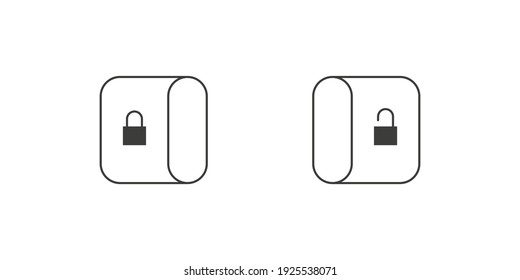 Toggle Icons. On and Off toggle switch buttons. Modern flat style. Vector illustration