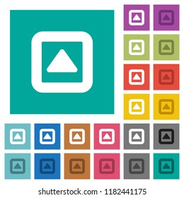 Toggle up multi colored flat icons on plain square backgrounds. Included white and darker icon variations for hover or active effects.