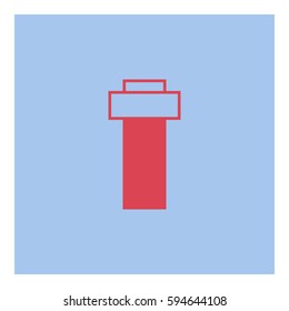 Toggle on off icon - Flat design, glyph style icon - Colored enclosed in a square