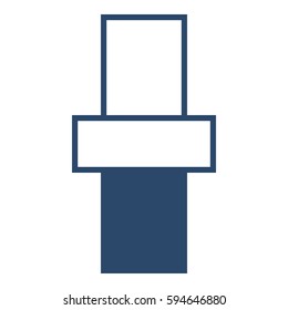 Toggle on off icon- Flat design, glyph style icon - Colored