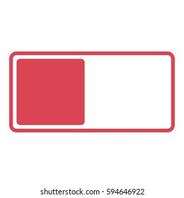 Toggle on off icon- Flat design, glyph style icon - Colored
