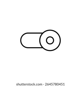 toggle on, switch button icon