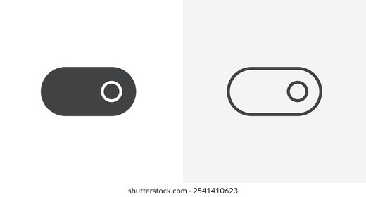 Toggle right icon flat and simple set design