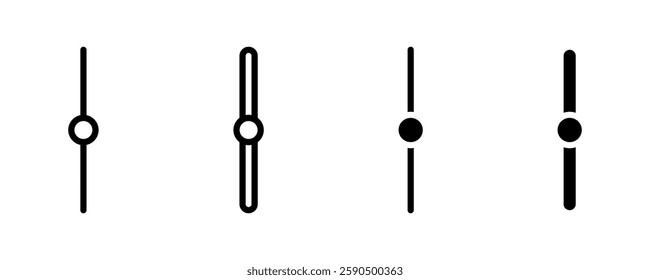 Toggle switch button icon set. Swipe buttons vector icons.