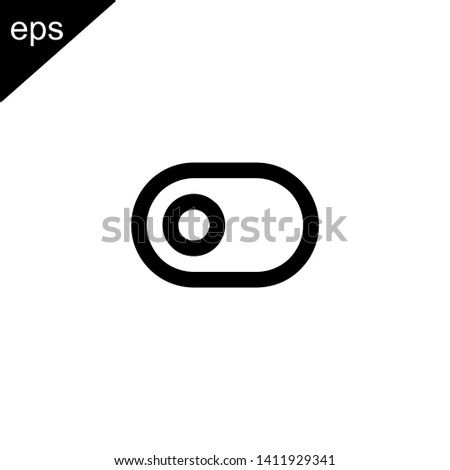 toggle switch button left icon design vector symbol