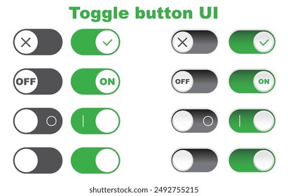 Toggle switch (button) UI material