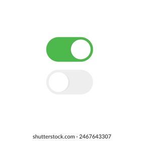 Toggle Switch Buttons | Off Icon | Green | Switcher Slider Button