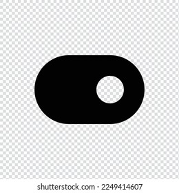 Toggle switch filled icon in transparent background, basic app and web UI bold line icon, EPS10