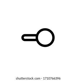 Toggle Switch Icon, isolated on white. User Interface Outline Icon.
