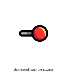 Toggle Switch Icon, isolated on white. User Interface Outline Icon.
