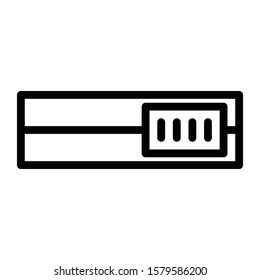 toggle switch icon outline vector design
